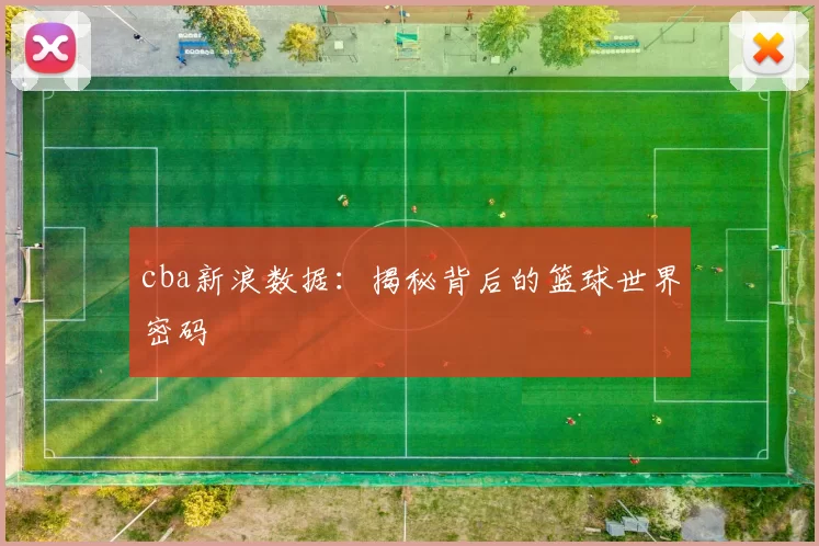 cba新浪数据：揭秘背后的篮球世界密码